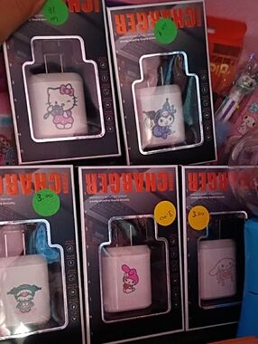 Hello Kitty & Sanrio Character USB Wall Charger - White